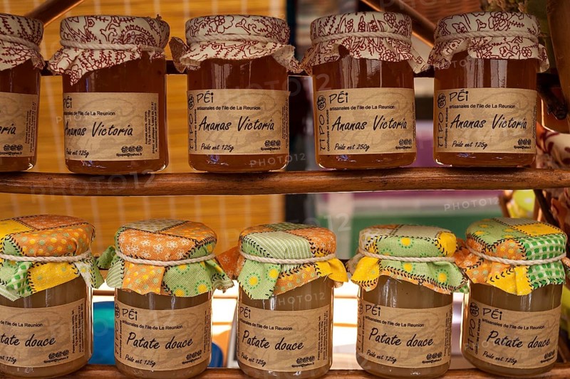 Pineapple and sweet potato jams