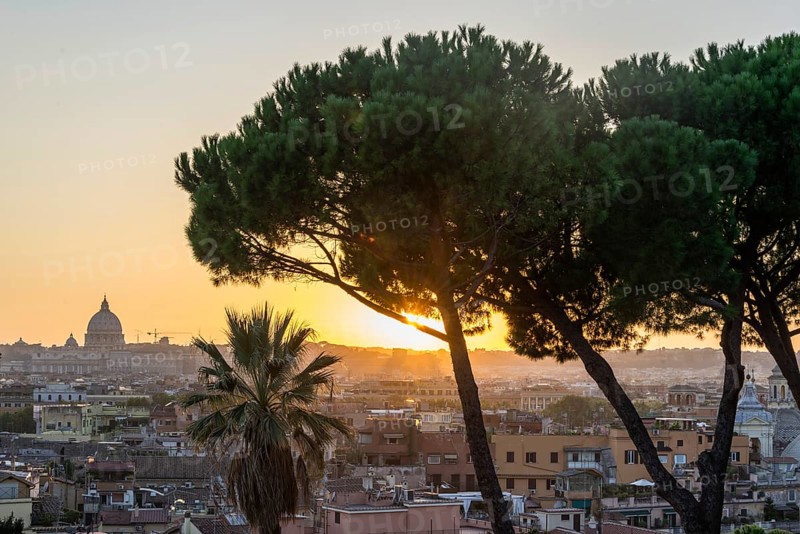 View from the hill Pincio of the city