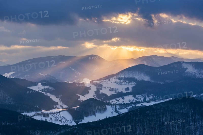 View from Peilstein at sunset