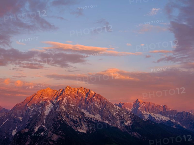 Shining Watzmann at sunrise