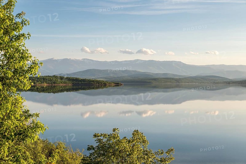 Ogosta reservoir overlooking the Balkan Range