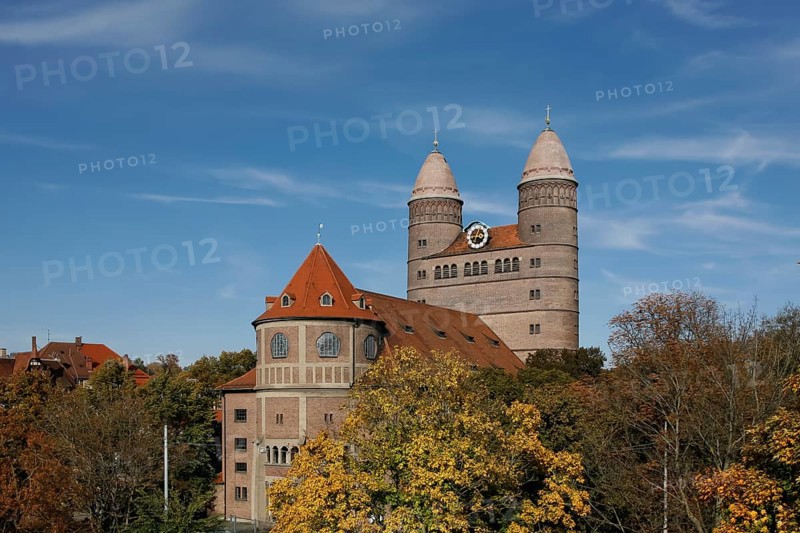 Pauluskirche church in fall