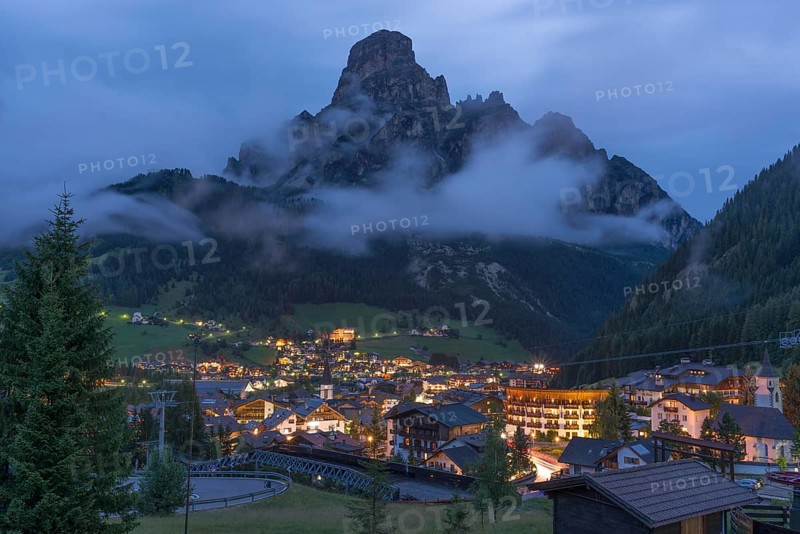 Corvara at night