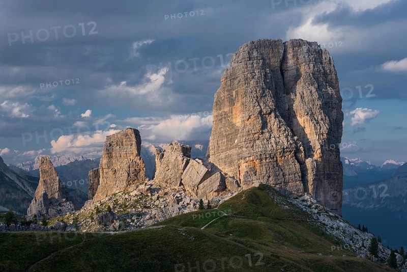 Five towers in the evening light