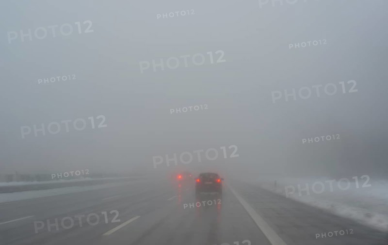 Cars in the mist