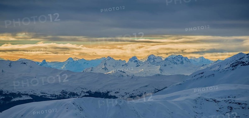 View from the Jakobshorn in winter