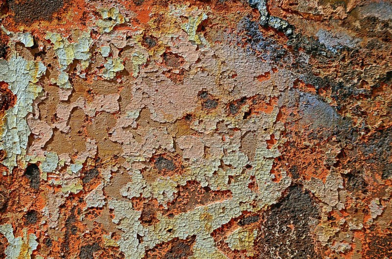 Rusty ship's hull