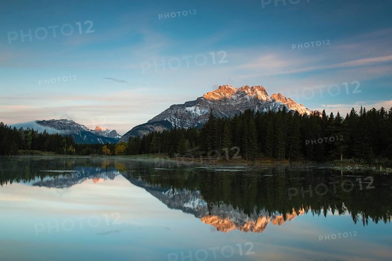 Johnson Lake with Mt Rundle