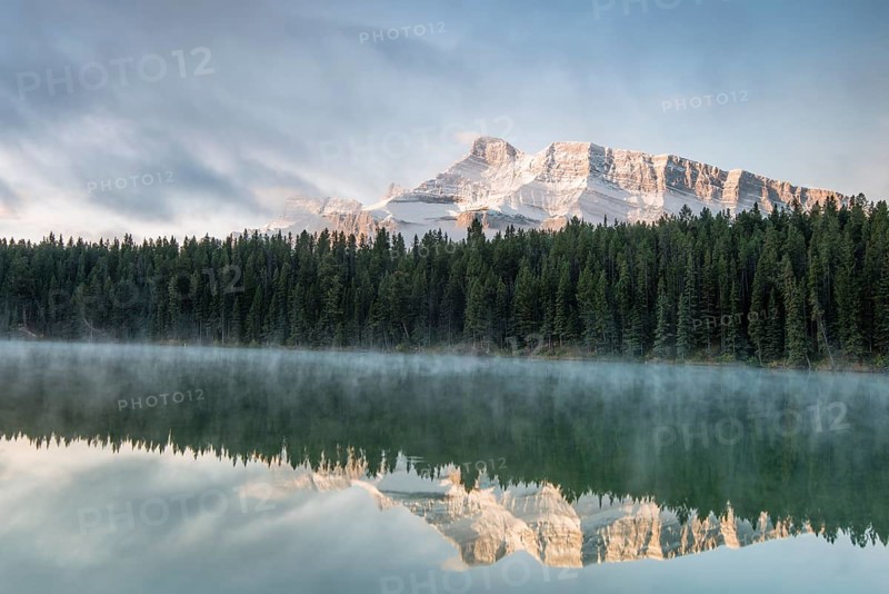 Johnson Lake with Mt Rundle