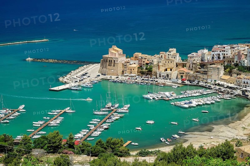Castellammare del Golfo with harbor