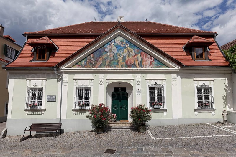 Baderhouse with its classical facade
