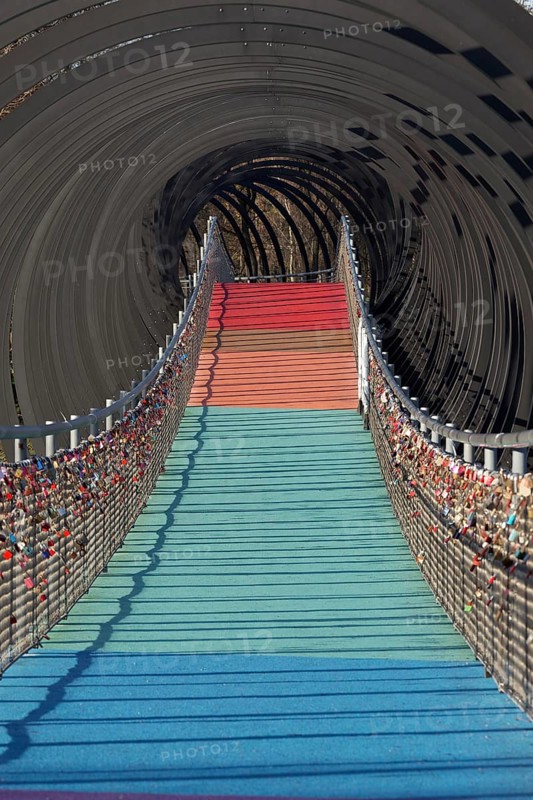 Spiral footbridge