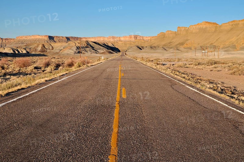 Utah Highway 24 in the desert