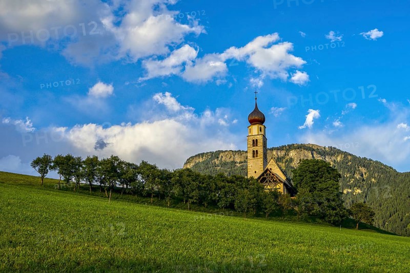 San Valentino church at sunset