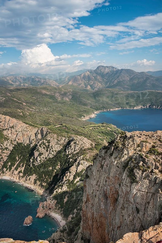 Coastal and mountain scenery