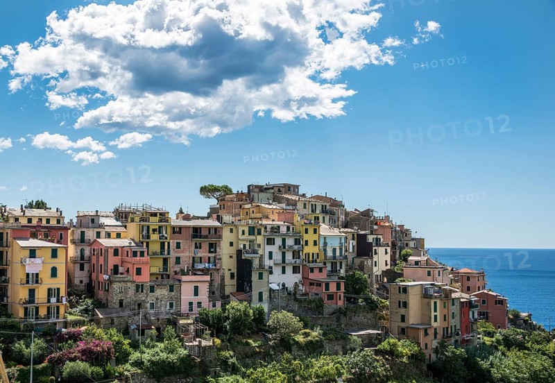 Corniglia with view of sea