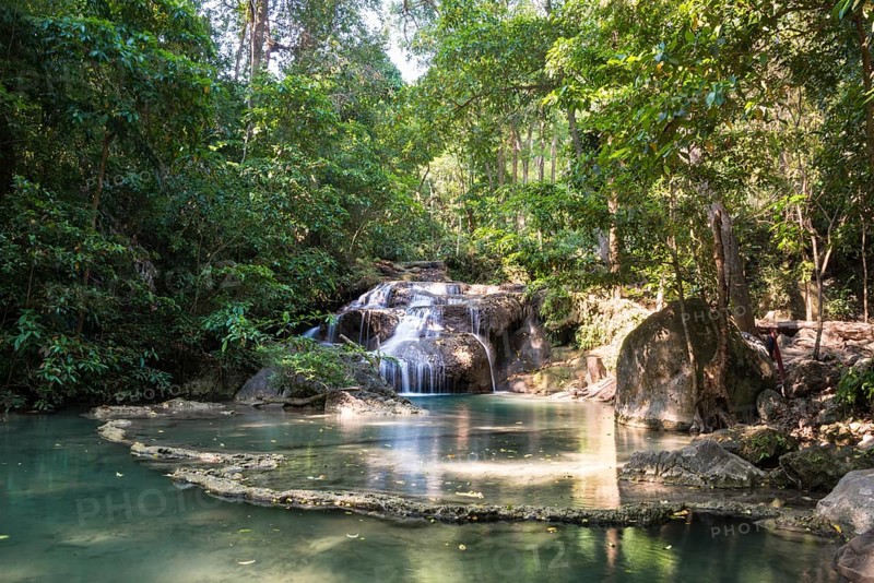 Waterfall in Erawan National Park