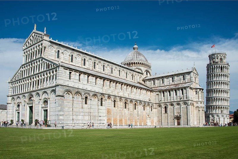 Leaning Tower of Pisa with Cathedral Santa Maria Assunta