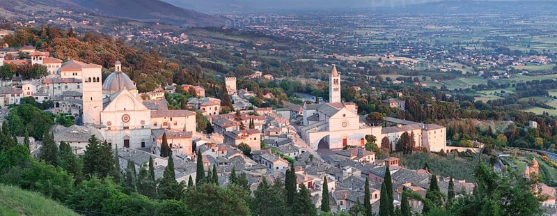 View over city
