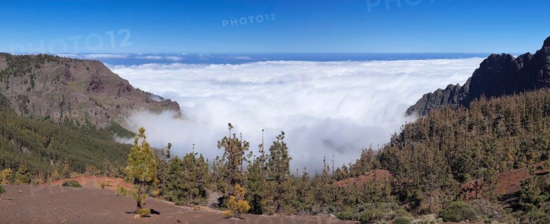 Montana de la Crucita with clouds