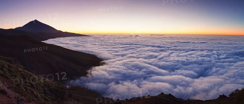 Volcano Pico del Teide at sunset