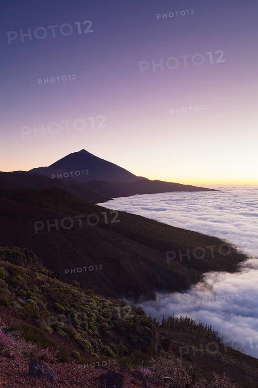 Volcano Pico del Teide at sunset