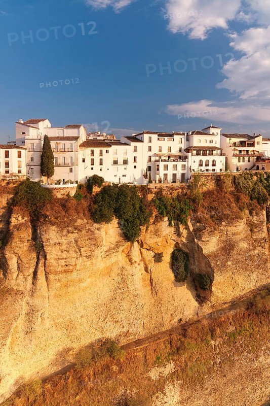 View from the Puente Nuevo Bridge over the historic centre of Ronda