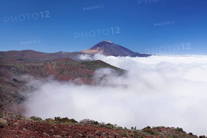 Pico del Teide above a blanket of clouds