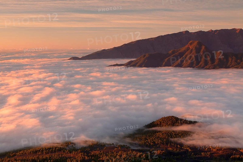 Cumbre Vieja at sunset