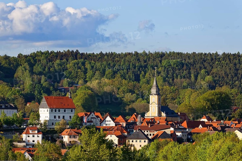Town hall and parish church of St Heinrich and Kunigunde