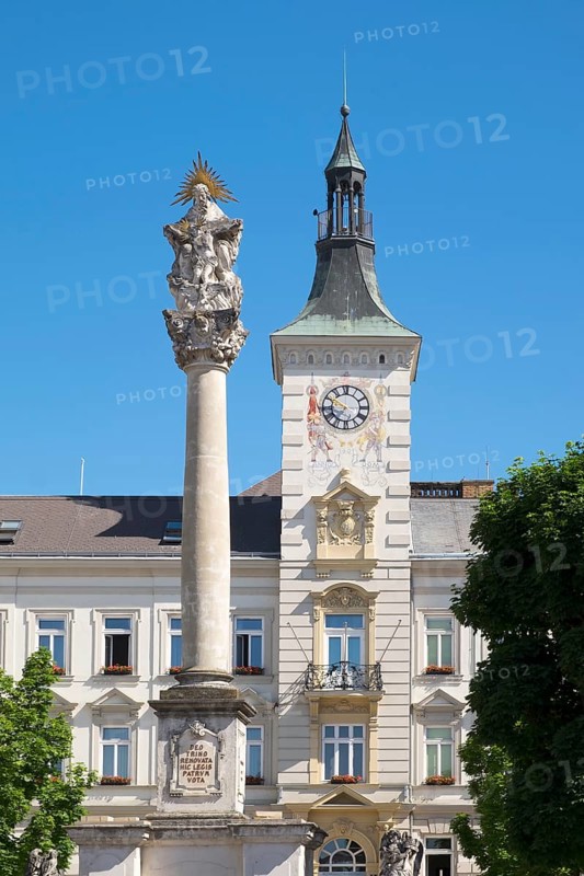 Holy Trinity Column on the main square in front of the city hall