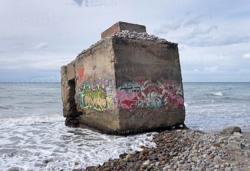 Bunker with graffiti