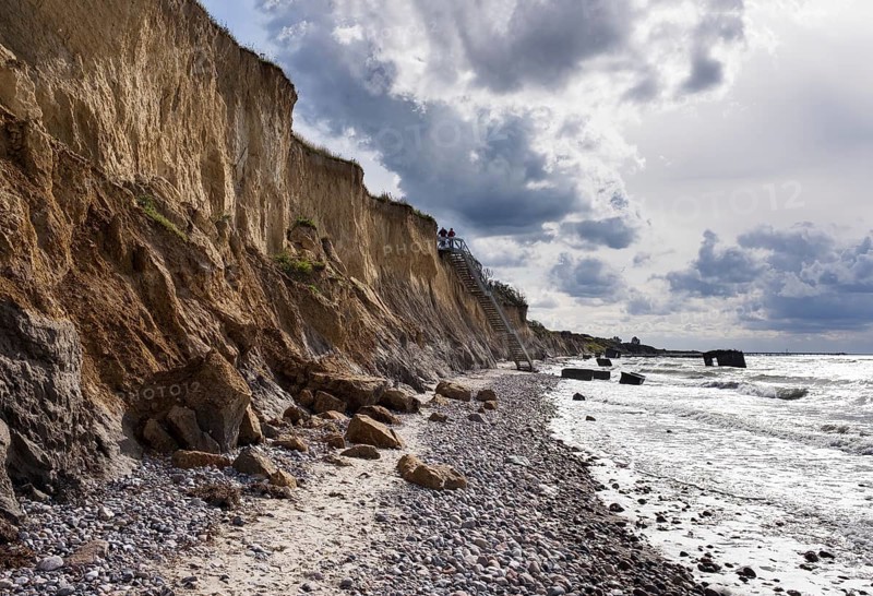 Cliffs along shore