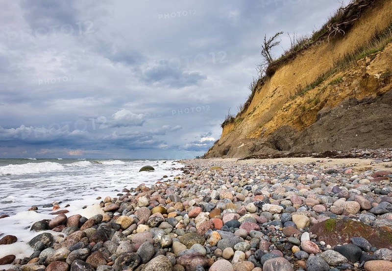 Pebbles on beach