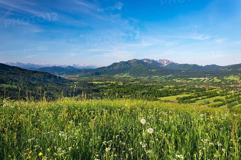 View from the Sonntraten over the Isar valley