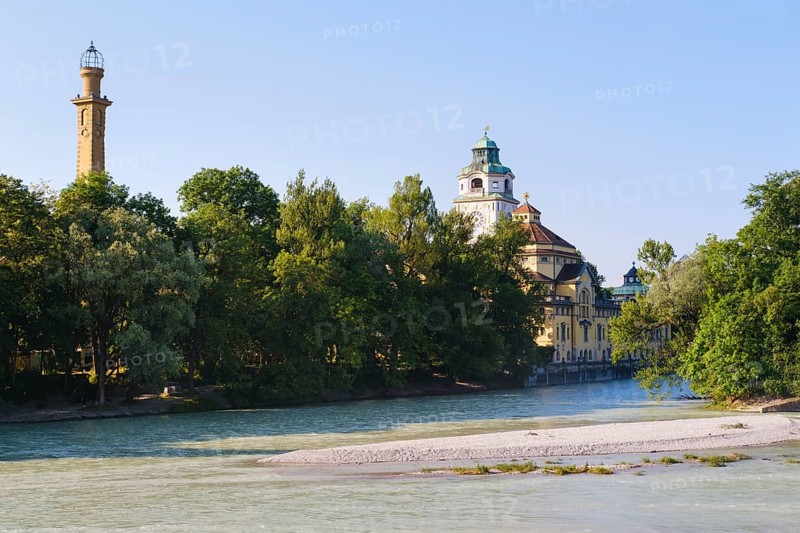 Tower of Muffatwerk and Mullersches Volksbad