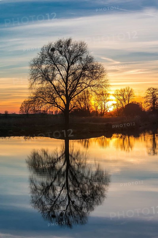 Evening mood at the Havel canal
