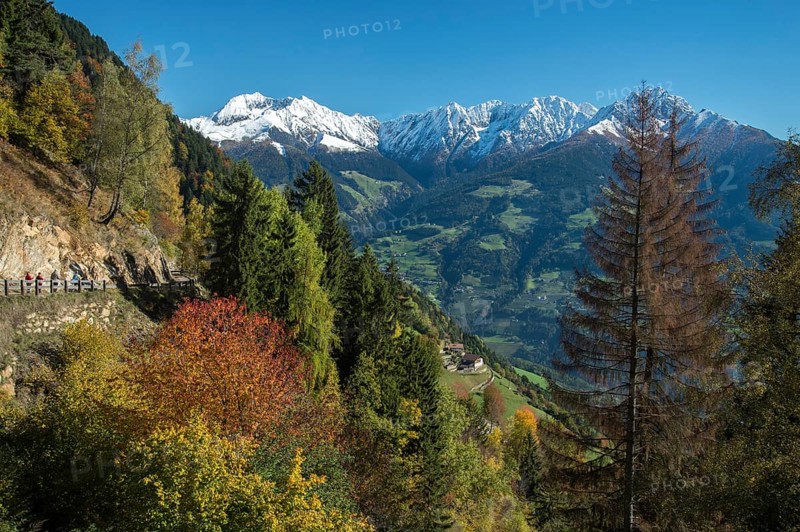 Autumn scenery in the mountains of South Tyrol