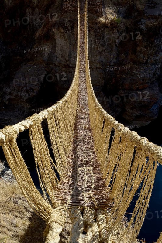 Last useable Inca hanging bridge