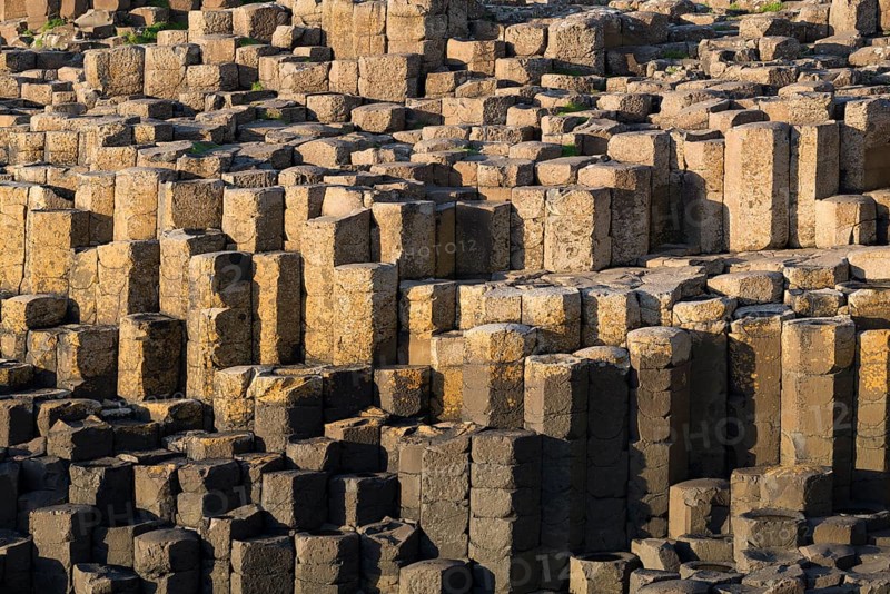 Basalt columns by the coast