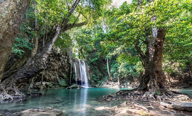 Waterfall in Erawan National Park
