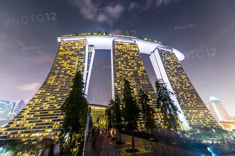 Marina Bay Sands Hotel at night