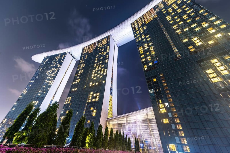 Marina Bay Sands Hotel at night
