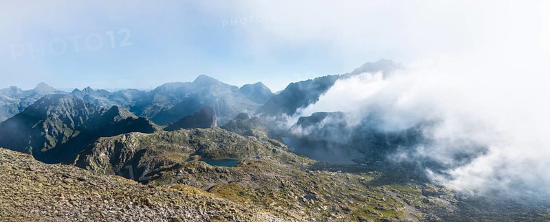Clouds passing over the ridge