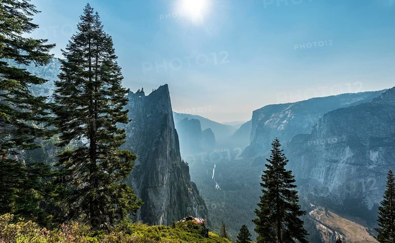 View into the Yosemite Valley