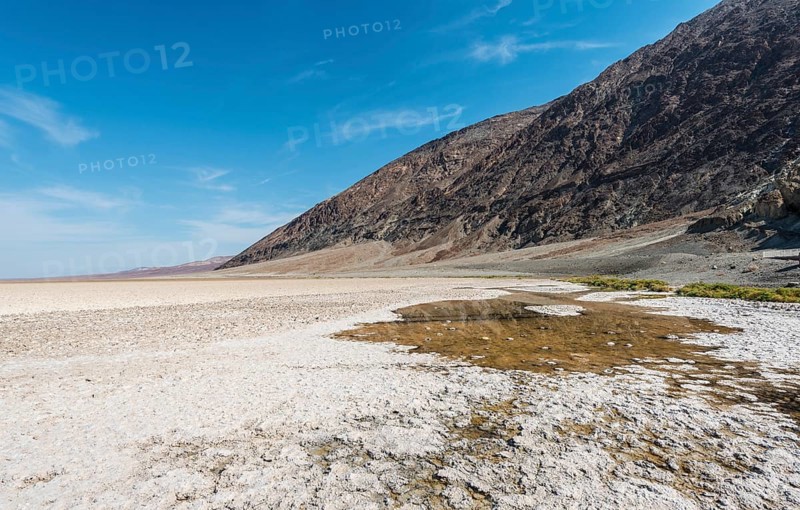 Salt crust on the salt pan of Badwater Basin