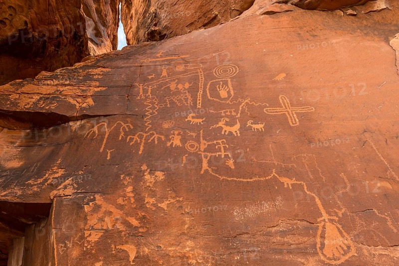 Indian petroglyphs of the Anasazi