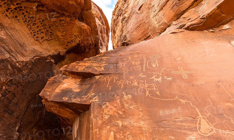Indian petroglyphs of the Anasazi