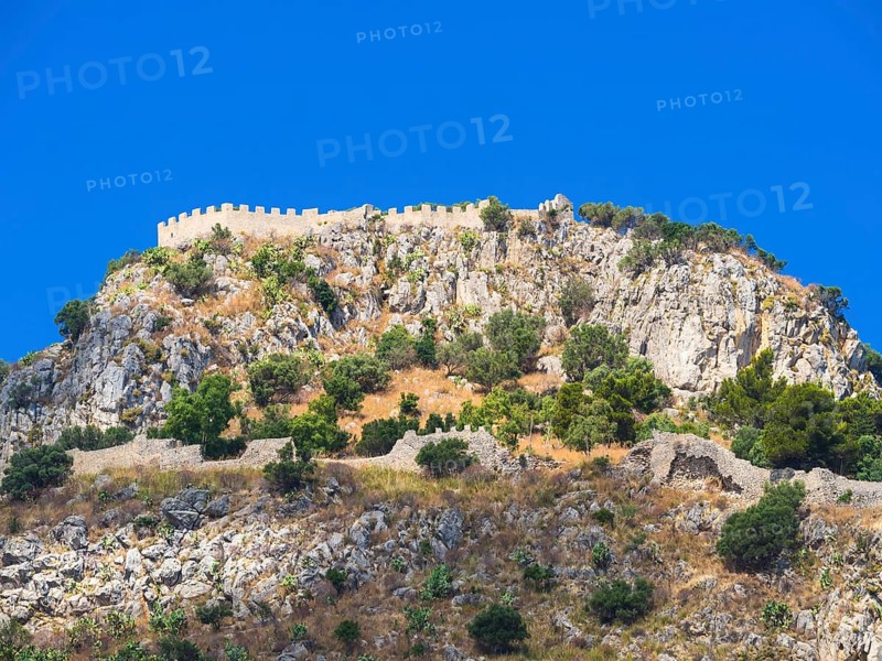 Limestone rock Rocca di Cefalu
