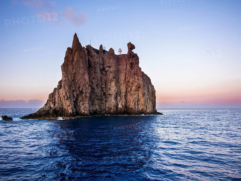Isola Strombolicchio with lighthouse